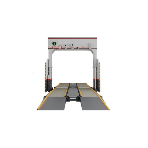 Four-wheeled passenger vehicle X-ray inspection module