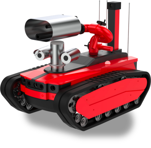 Fire Fighting Robot Foam Spraying